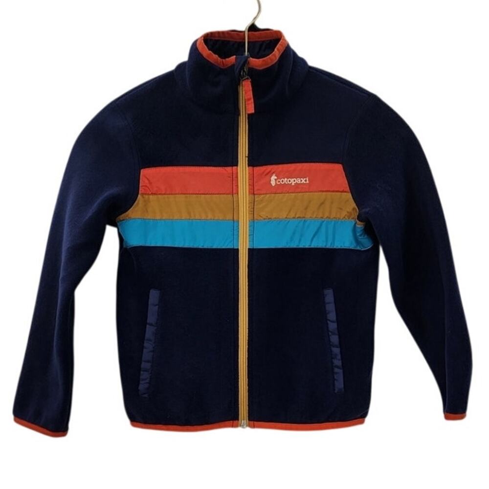 Kids Cotopaxi‎ Teca Fleece Jacket Navy Multi Color Size XS